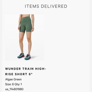 Wunder Train Lululemon Algae Green